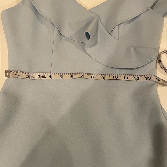 NWOT BCBG MAXAZARIA  ASYMMETRICAL RUFFLE Hem - Picture 9 of 16